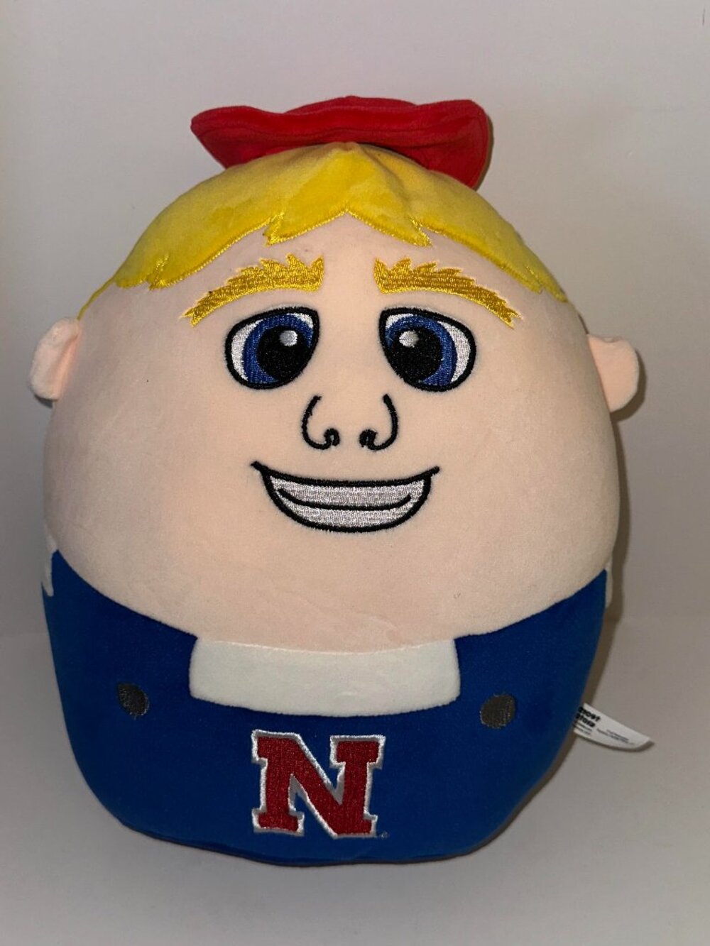 Nebraska CornHuskers 12” Herbie Husker Mascot Factory Squishy Pillow Plush